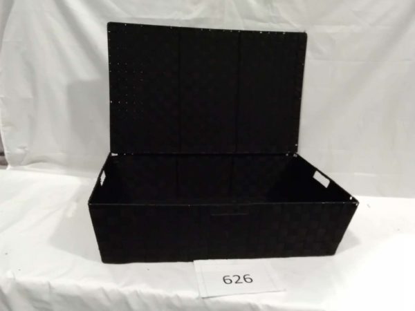 lot 626 Storage Box Black 28″ x18″ x8″ - Image 2