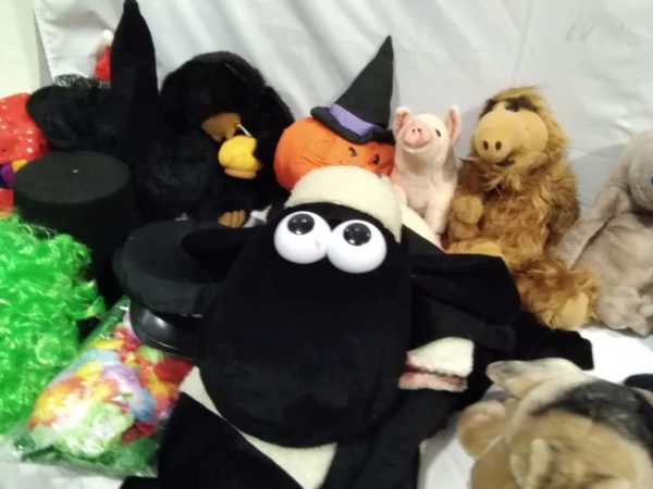 lot 628 Quantity of Cuddly Toys Winnie the Pooh Et ect Wooden chairs and Fancy dress items - Image 3