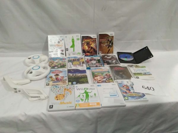 lot 640 Wii games & accessories