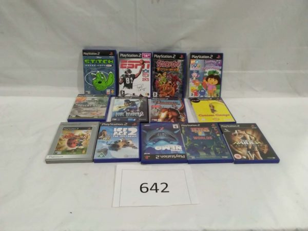 lot 642 play station 2 games