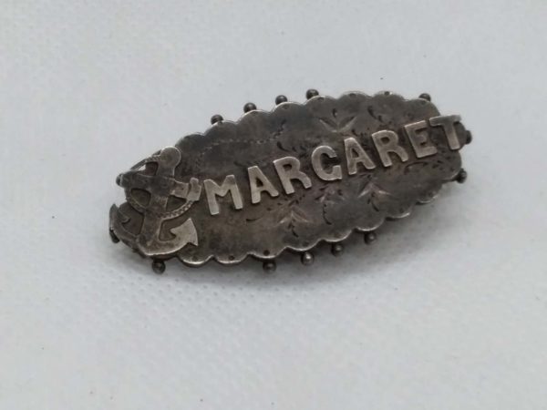 lot 649 Antique sterling silver Victorian sweetheart brooch – Margaret