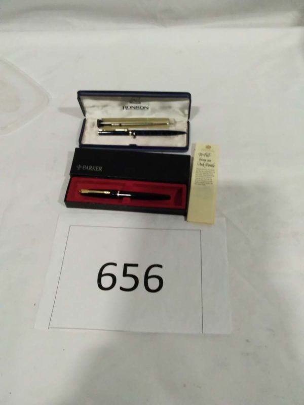 lot 656 boxed Parker & Ronson pens - Image 2