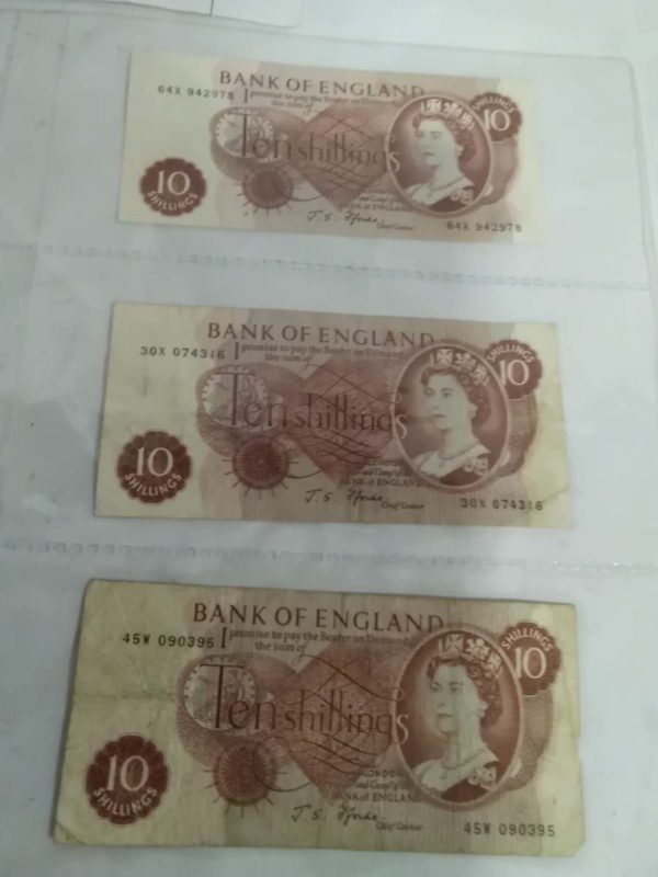 lot 664 collection of ten shillings bank notes & A £1 note - Image 5