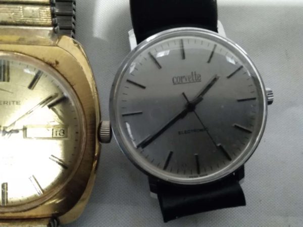 lot 672 2x vintage watches – Everite Automatic & Corvette - Image 4