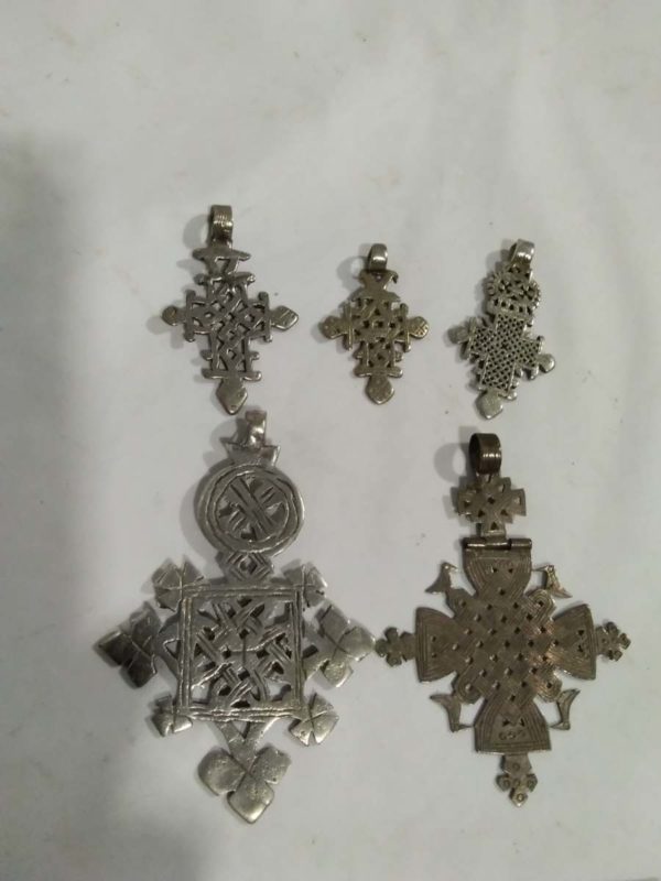 lot 674 collection of vintage Ethiopian Christian crosses