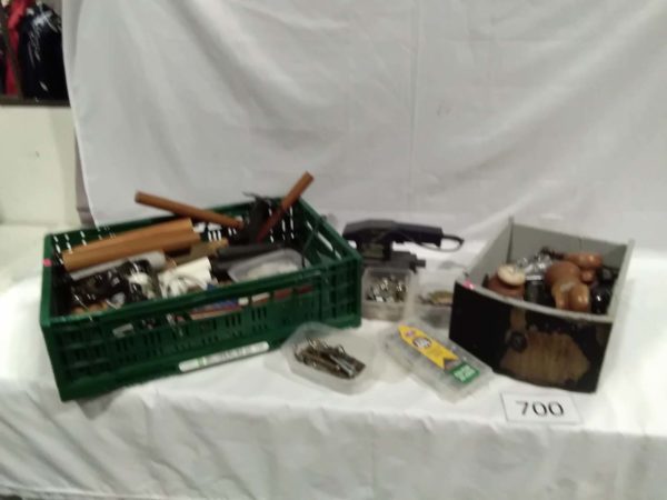 lot 700 mixed items handles, legs, sander