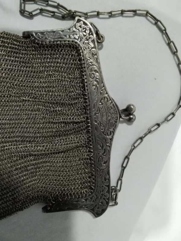 lot 717 vintage chain mail bag - Image 5