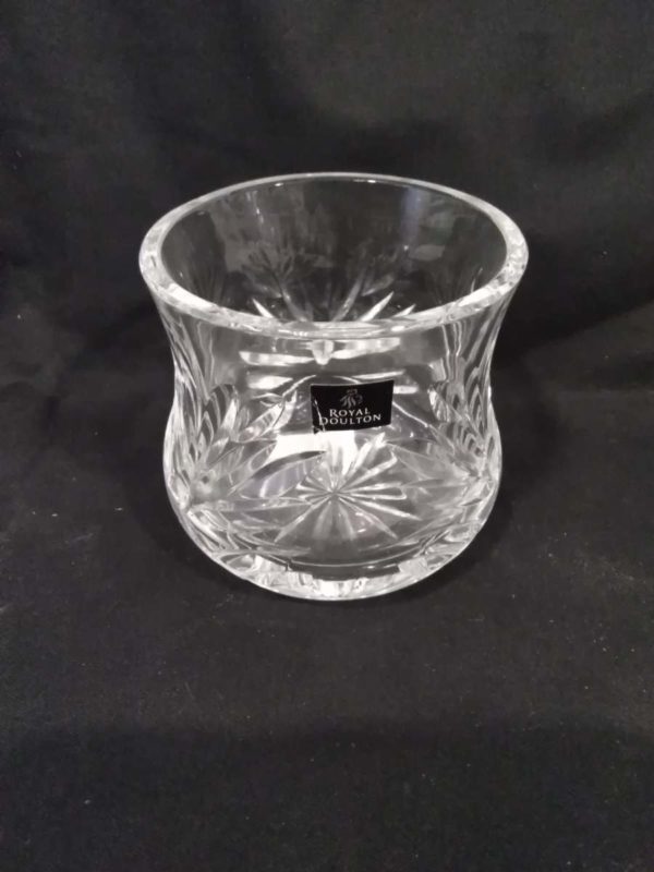 lot 736 Royal Doulton lead crystal vase