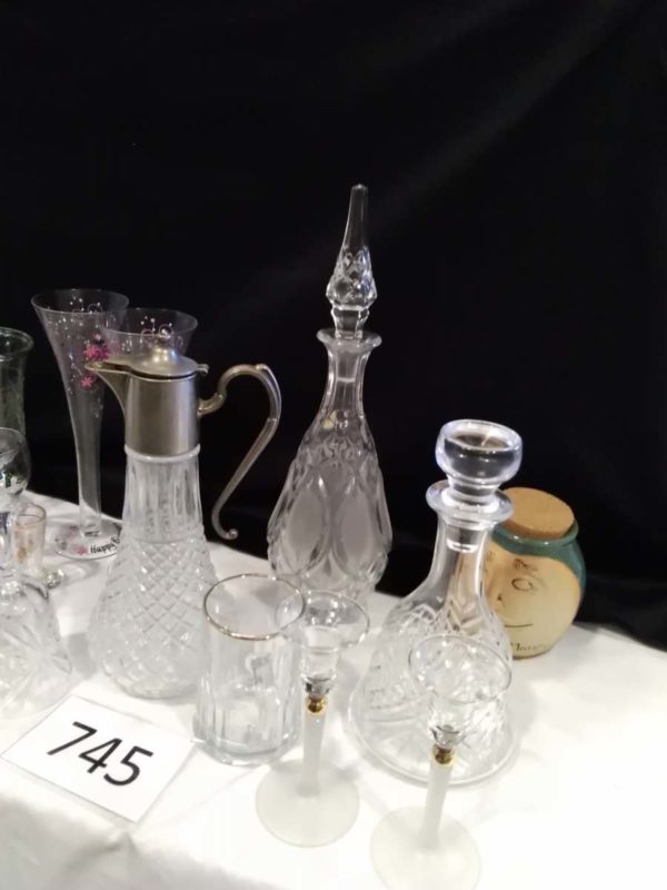 lot 745 decanters, claret jug & glassware, etc. - Image 5