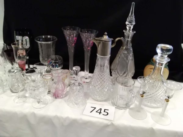 lot 745 decanters, claret jug & glassware, etc. - Image 4