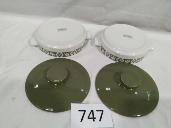 lot 747 pair of Midwinter casserole dishes - Image 4