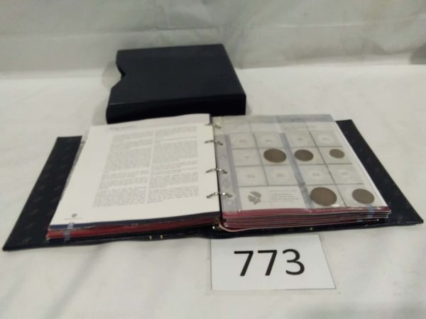 lot 773 album & contents of coins