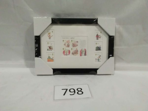 lot 798 Roald Dahl stamp issue 1012 framed stamps ( cellophane wrapped still) - Image 2