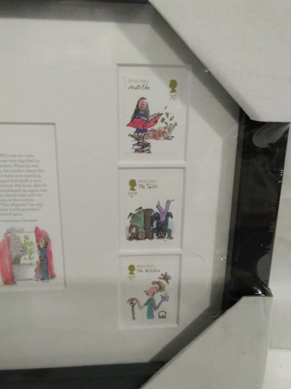 lot 798 Roald Dahl stamp issue 1012 framed stamps ( cellophane wrapped still) - Image 6