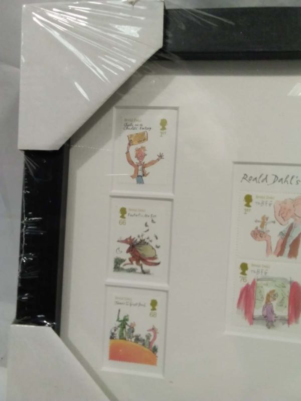 lot 798 Roald Dahl stamp issue 1012 framed stamps ( cellophane wrapped still) - Image 4