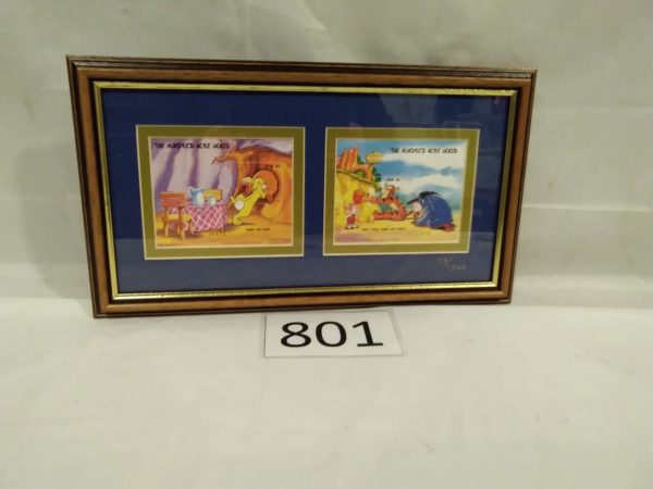 lot 801 Winnie the Pooh limited edition 75/1500 That famous bear stamp sheets - Image 2