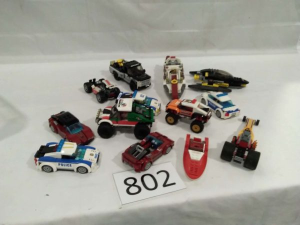 lot 802 Lego vehicles - Image 2