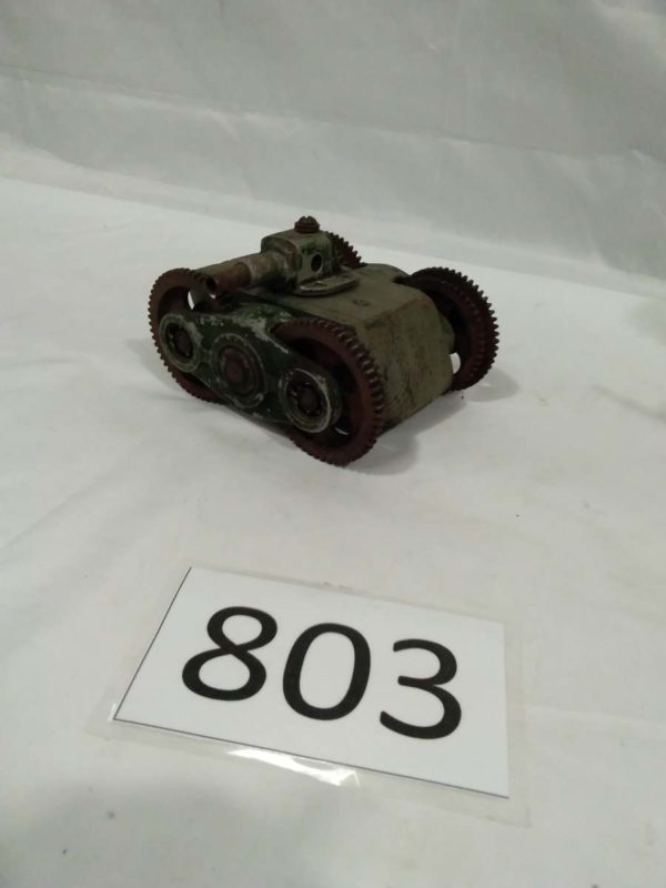 lot 803 antique scratch built army tank - Image 2