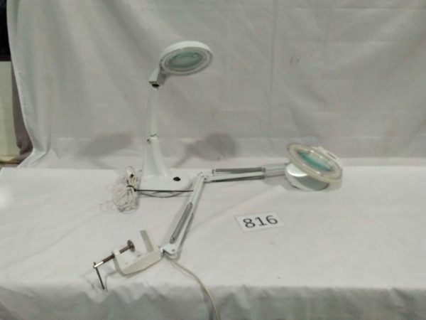 lot 816 magnifier lamps