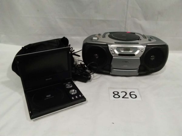 lot 826 portable dvd &cd radio player - Image 2