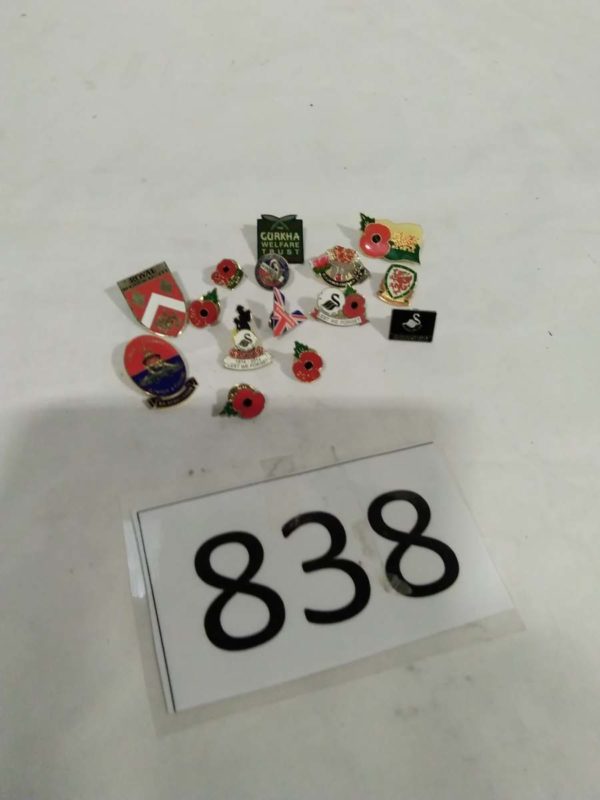 lot 838 military themed pin  badges - Image 2