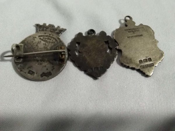 lot 853 3 x antique sterling silver medals - Image 3