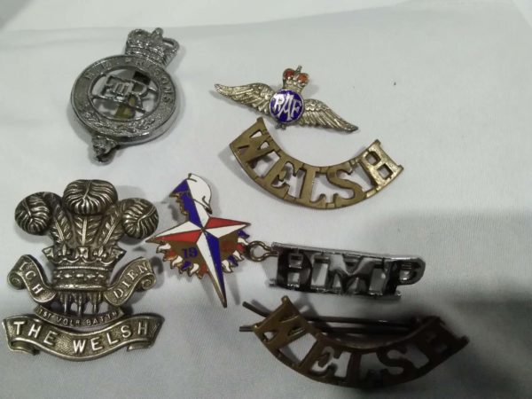 lot 854 collection of military & Prison badges - Image 3