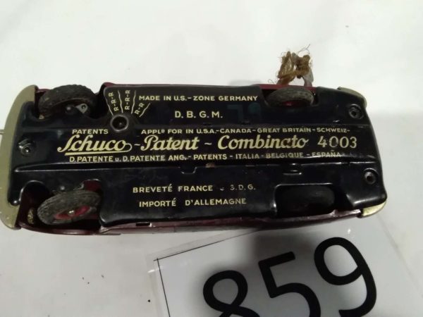 lot 859 vintage Schuco combinato 4003 tinplate car - Image 6