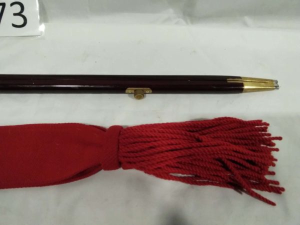 lot 873 Sergent Major sash & pace stick - Image 2