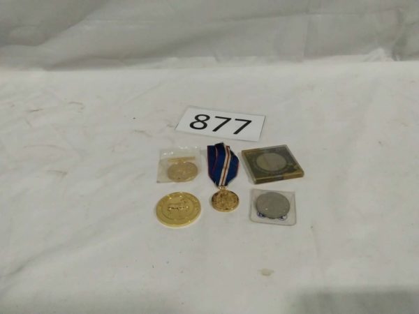 lot 877 various medals & coins