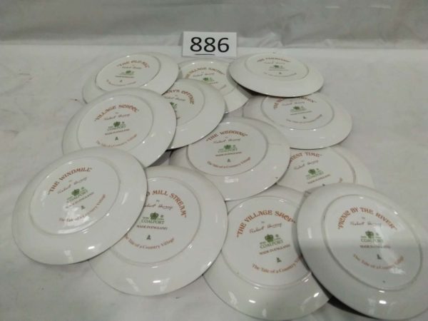 lot 886 12 limited edition Coalport collectors plates - Image 4