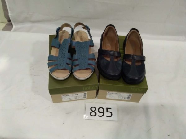 lot 895 2 pairs of Hotter shoes size 6 1/2  (unused )