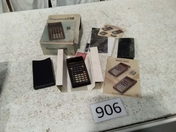 lot 906 Texas retro calculator