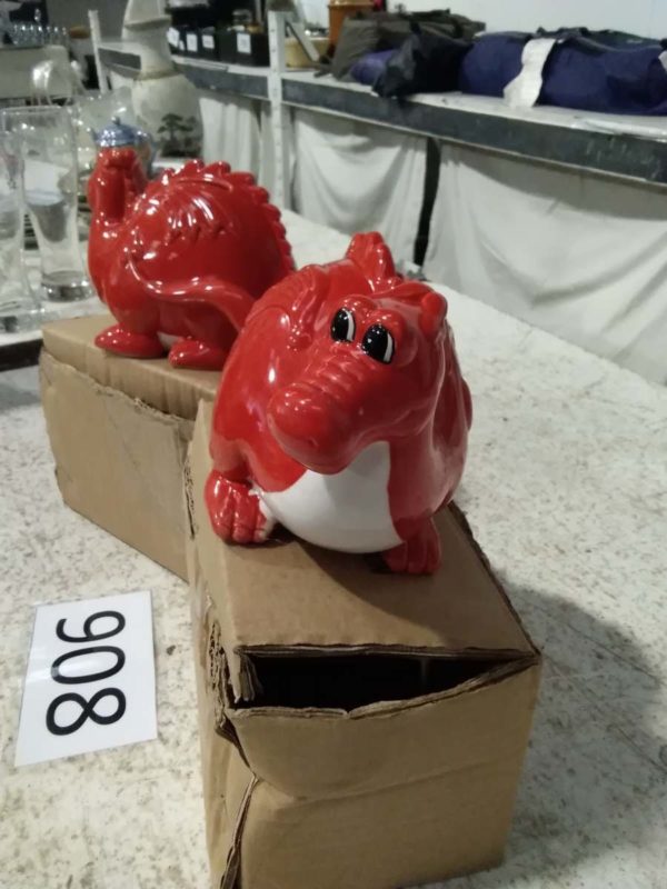 lot 908 2 dragon money boxes - Image 4