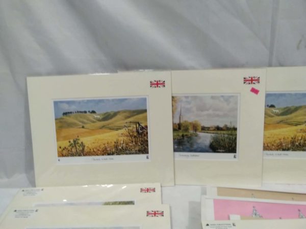 lot 932 Bath & Salisbury mounted prints - Image 2