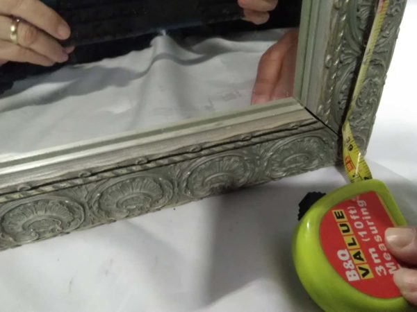 lot 939 large framed mirror 28″ x 39″ - Image 3