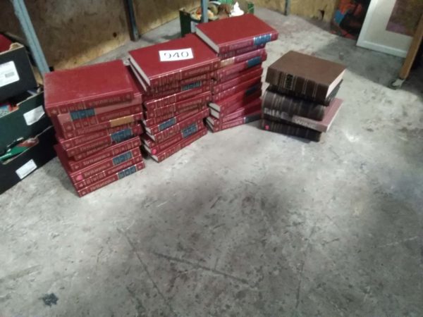 lot 940 Britannica encyclopedias, etc.