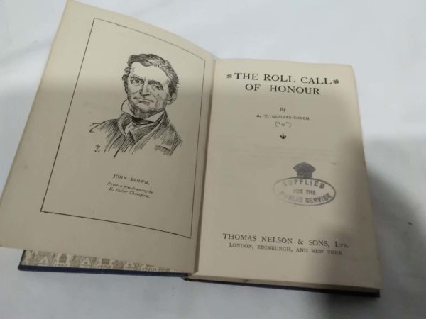 lot 009 vintage novel  ‘The Roll Call of Honour’ by A.T. Quiller-Couch