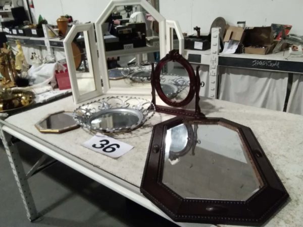 lot 036 collection of mirrors