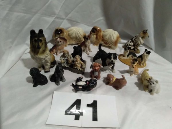 lot 041 dog themed ornaments