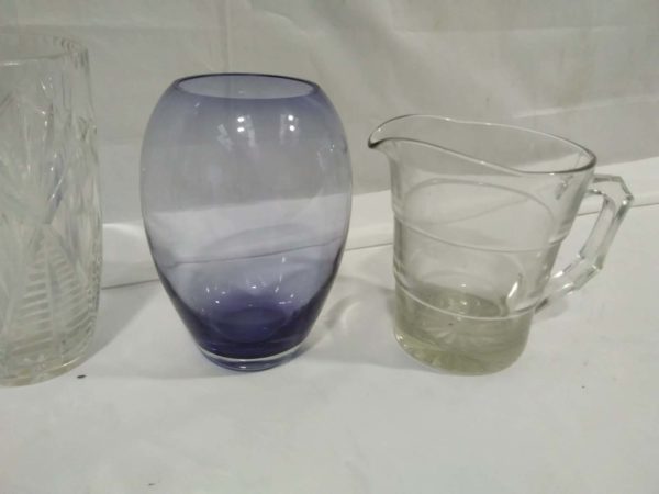 lot 059 retro lemonade jug & glasses plus other glass ware - Image 3