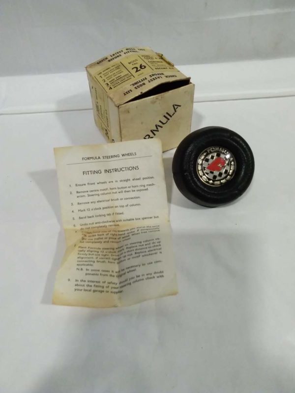 lot 071 1970’s steering wheel center Boss No 26