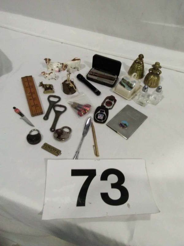 lot 073 mixed curios, propelling pencil, corona bottle openers, letter opener etc - Image 2