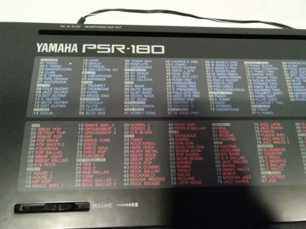 lot 078 Yamaha PSR-180 keyboard - Image 6