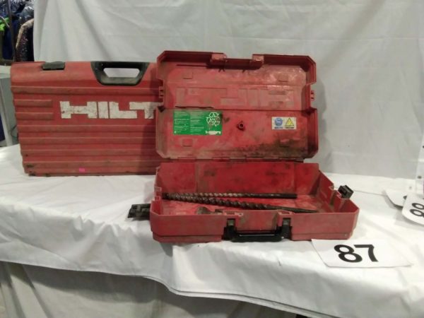 lot 087 2 empty Hilt power tool cases & contents - Image 2