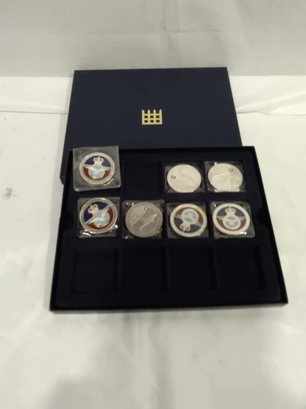 lot 100 7x WW2 planes commemorative coins