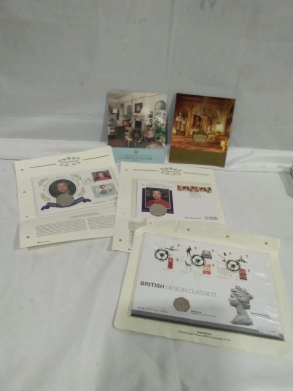 lot 101 royal themed collectable coins & stamps