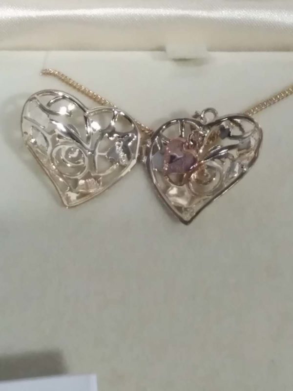 lot 116 cased Clogau Gilt Sterling Silver fairy locket - Image 3