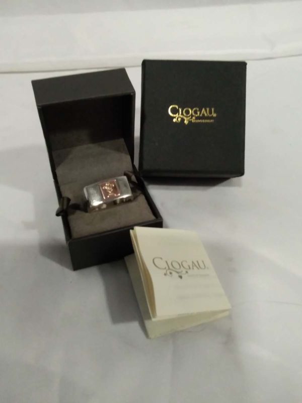 lot 117 sterling silver & Rose gold Clogau WRU Grand Slam champions 2012 Gents Ring