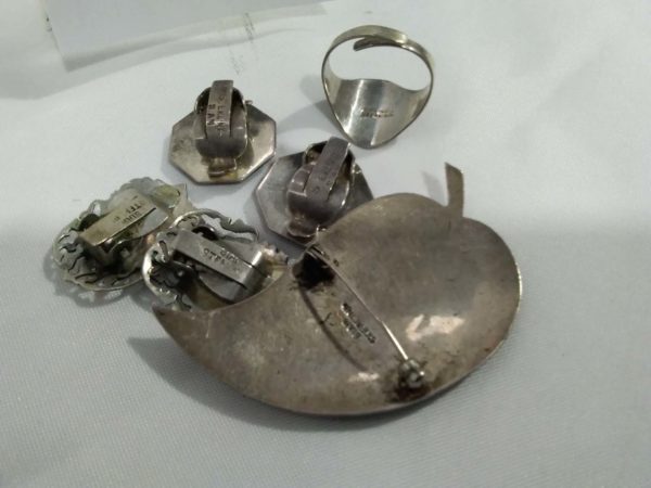 lot 121 collection of vintage Siam / Thailand sterling silver jewellery - Image 3